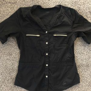 Small black Jaanuu scrub top